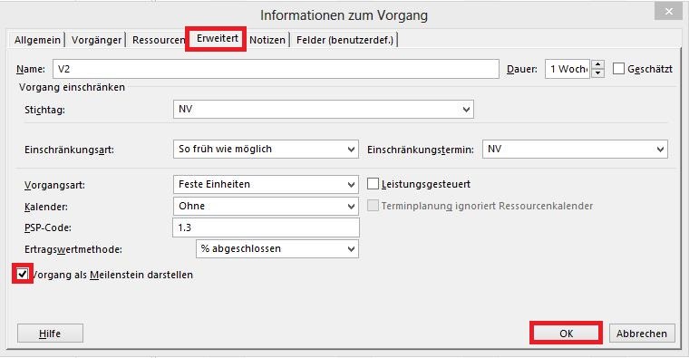 MS_Project_2013_Meilenstein_mit_Dauer_groeer_null