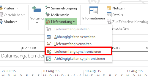 Lieferumfänge Abhängigkeiten Project Server 2013 Aktualisiserung 1