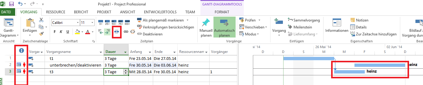 1 Vorgang unterbrechen