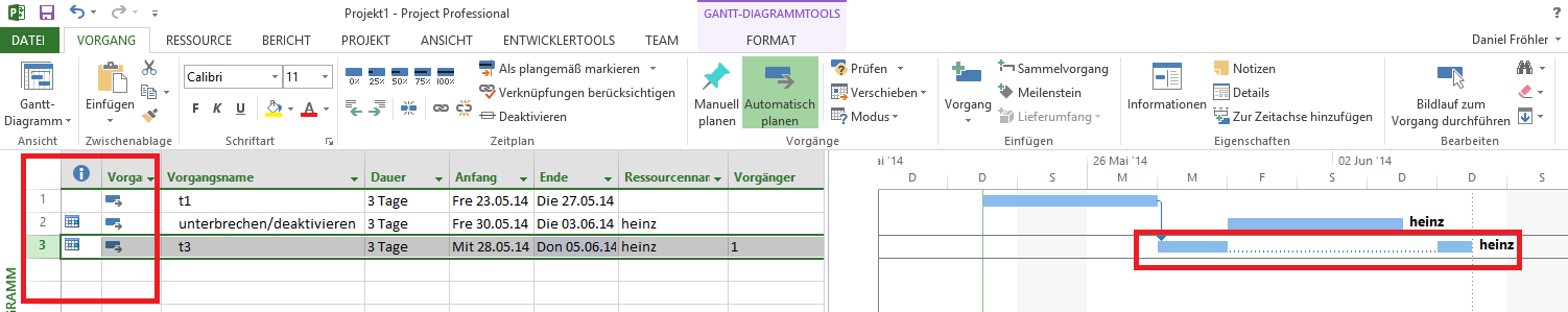 2unterbrochener vorgang