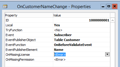 Dynamics NAV Eventing