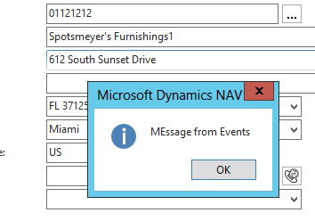 Dynamics NAV Eventing