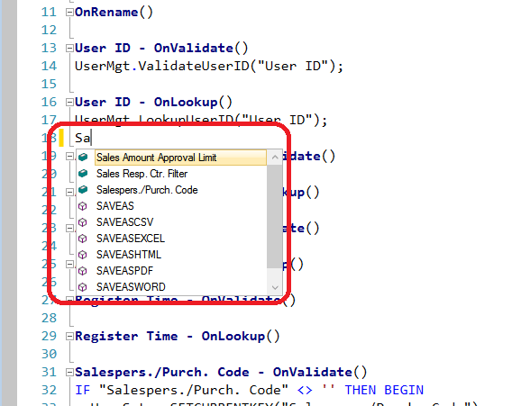 IntelliSense