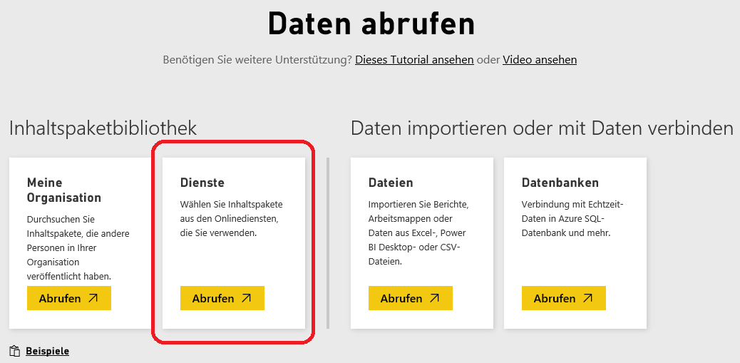 Power BI Verbinden