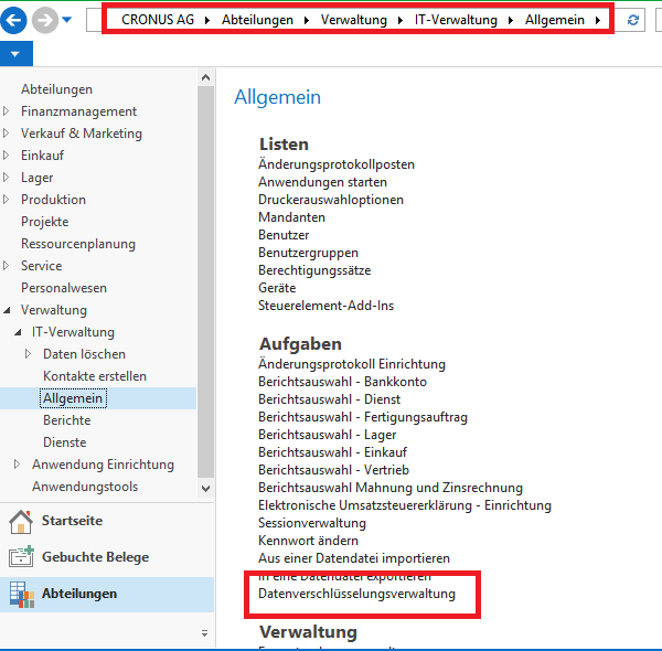 Datenverschlüsselungsverwaltung Path