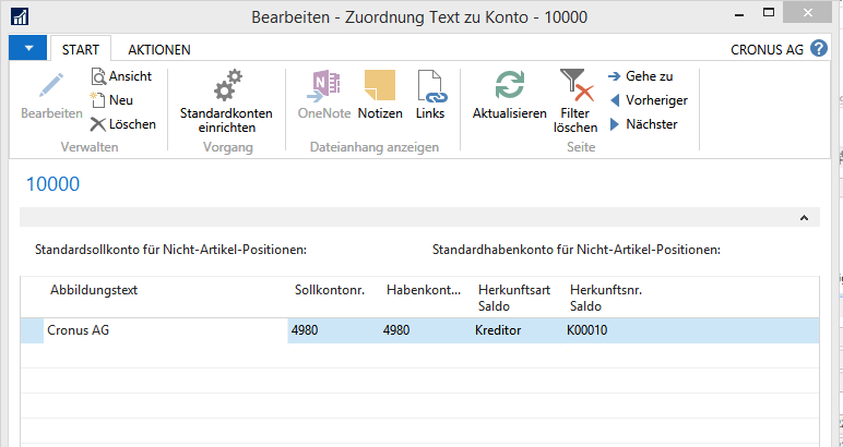 OCR Zuordnung Text zu Konto