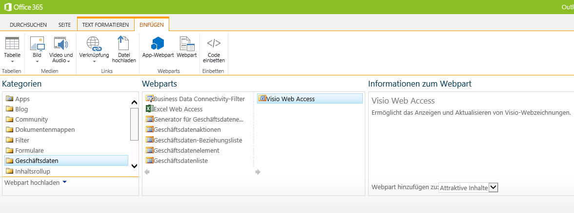 SharePoint2013 VisioWebpart