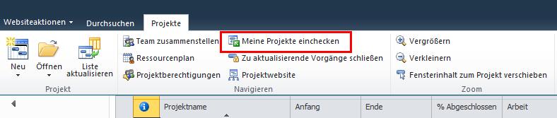 MS_Project_2010_Meine_Projekte_einchecken