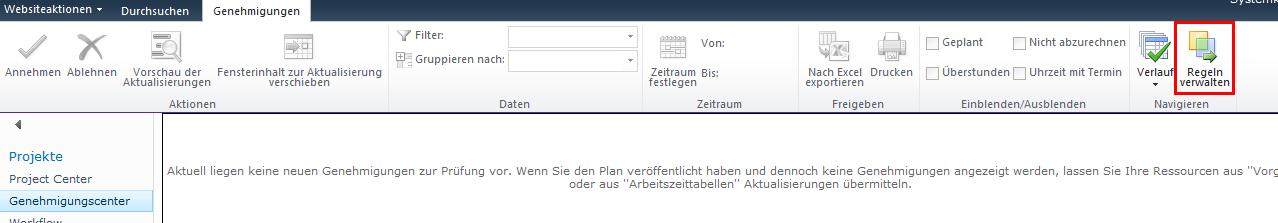 MS_Project_Server_2010_Genehmigungscenter