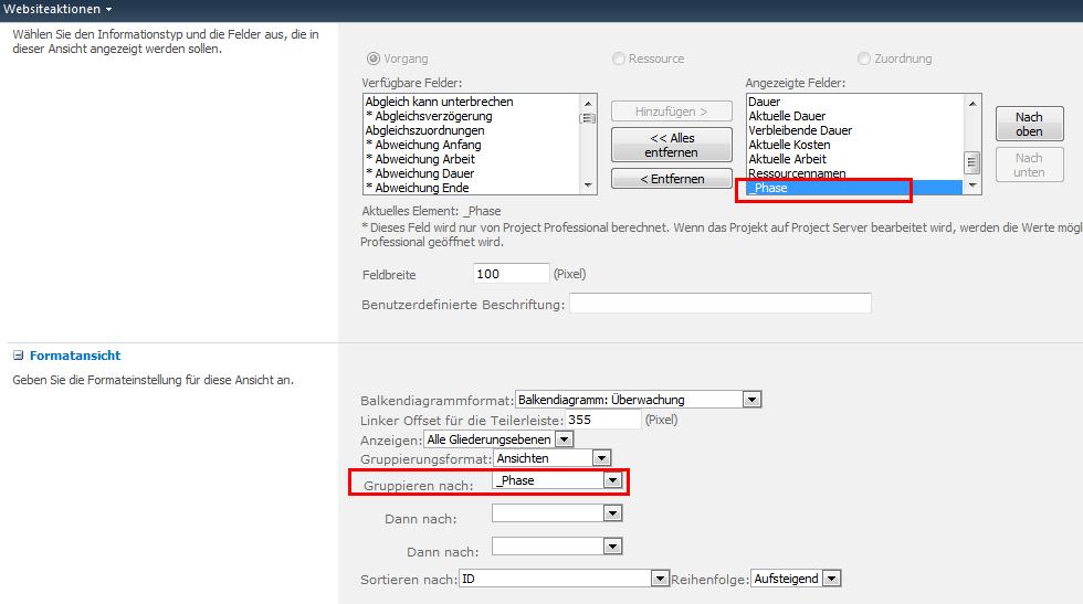 MS_Project_Professional_2010_Gruppierung_in_einer_Ansicht_einbinden