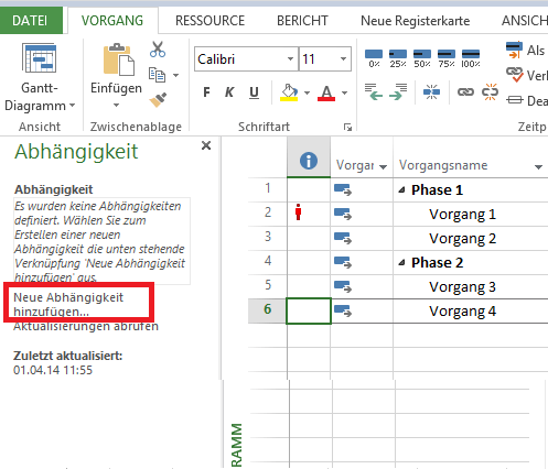 Verwalten von Abhängigkeiten 4