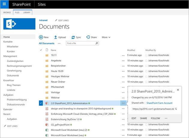 SharePoint 2016 2 kl