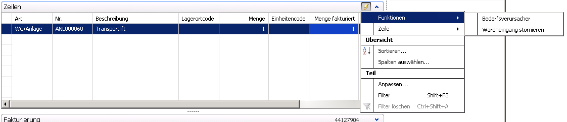 Wareneingangsbuchung